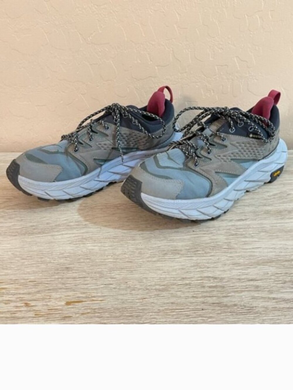 Hoka One One Anacapa Shoes 6.5 Hiking Trail Blue Gray